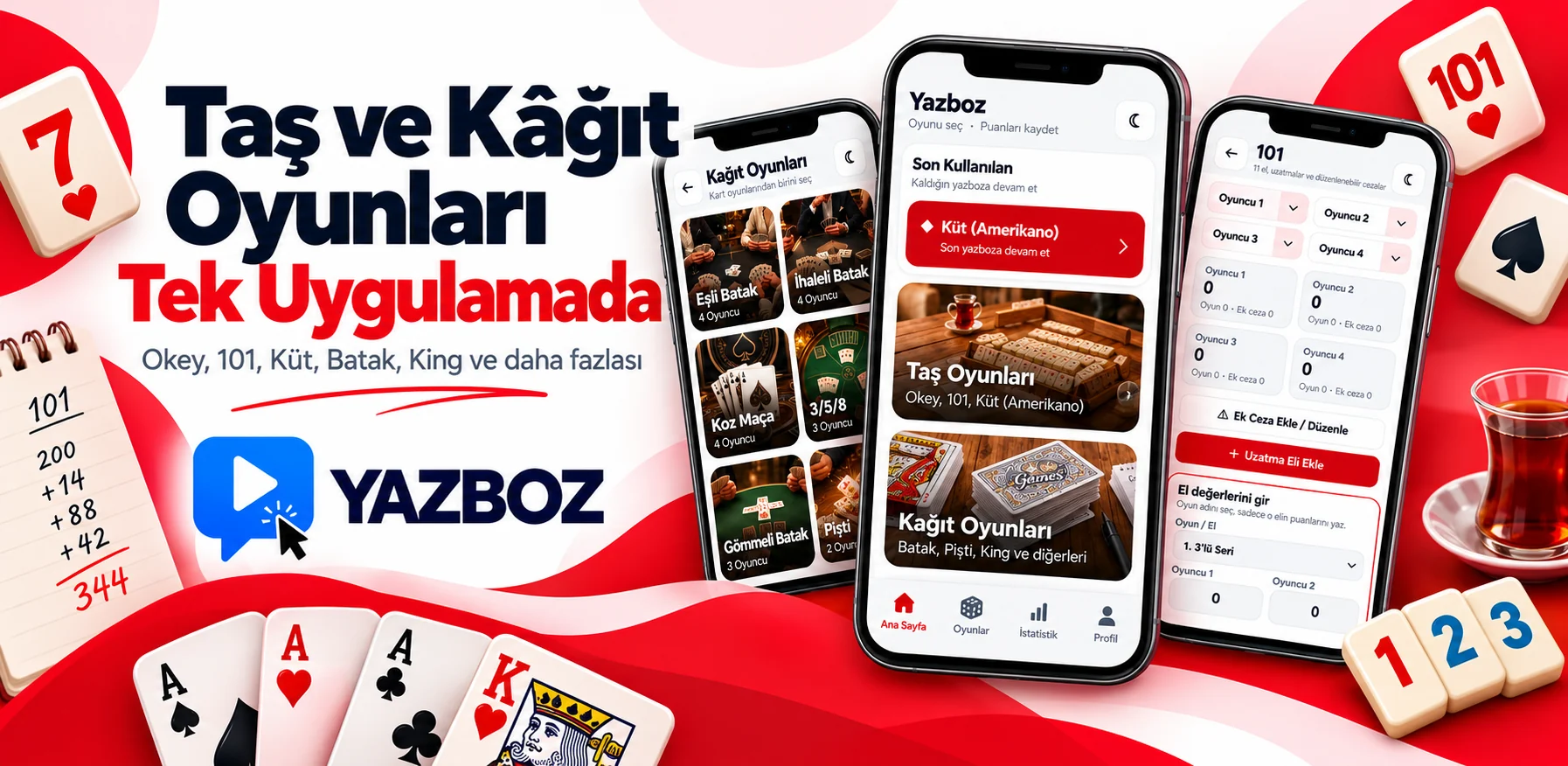 Yazboz taş ve kâğıt oyunları puan takip uygulaması